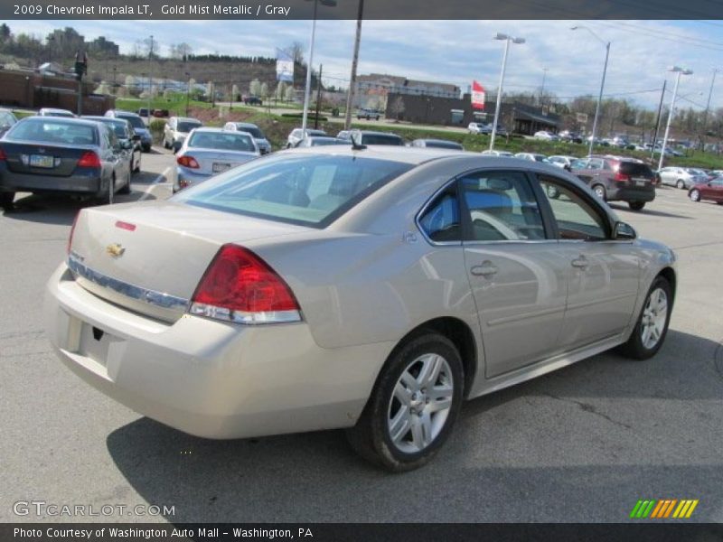 Gold Mist Metallic / Gray 2009 Chevrolet Impala LT