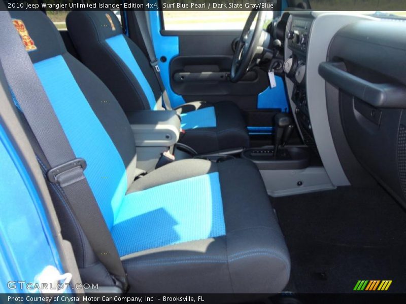 Surf Blue Pearl / Dark Slate Gray/Blue 2010 Jeep Wrangler Unlimited Islander Edition 4x4