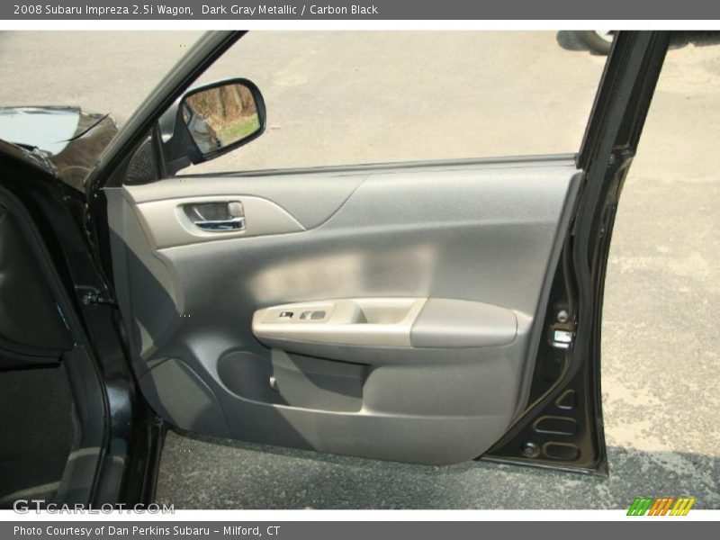 Dark Gray Metallic / Carbon Black 2008 Subaru Impreza 2.5i Wagon