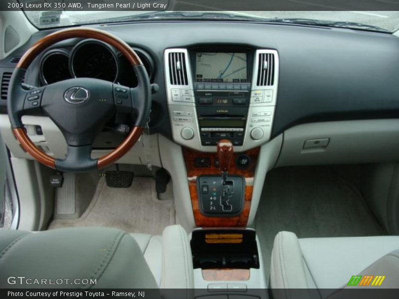 Tungsten Pearl / Light Gray 2009 Lexus RX 350 AWD