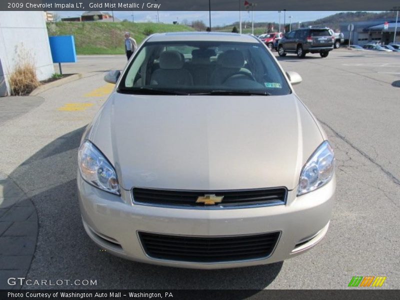 Gold Mist Metallic / Gray 2009 Chevrolet Impala LT