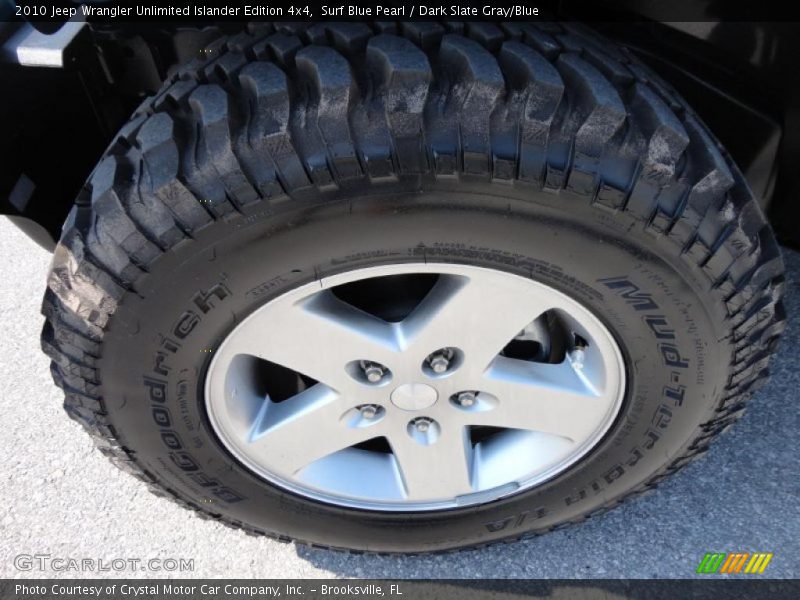 Surf Blue Pearl / Dark Slate Gray/Blue 2010 Jeep Wrangler Unlimited Islander Edition 4x4