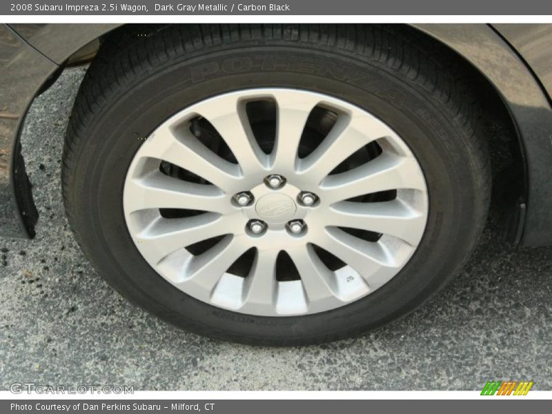 Dark Gray Metallic / Carbon Black 2008 Subaru Impreza 2.5i Wagon