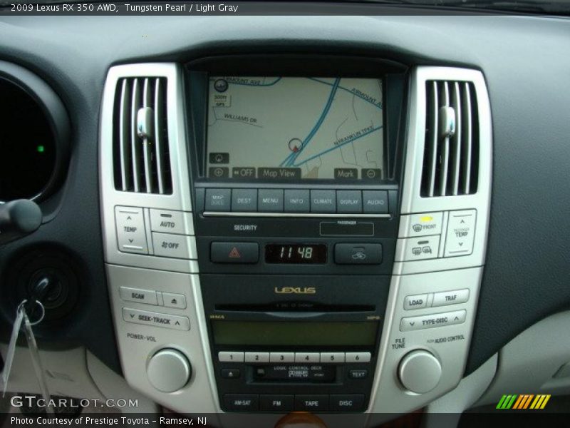 Tungsten Pearl / Light Gray 2009 Lexus RX 350 AWD