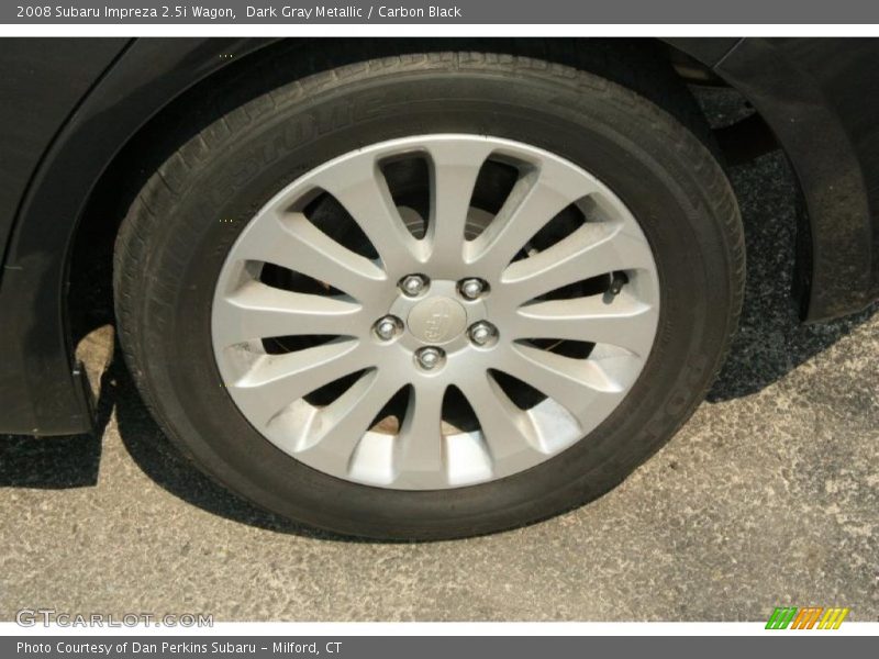 Dark Gray Metallic / Carbon Black 2008 Subaru Impreza 2.5i Wagon