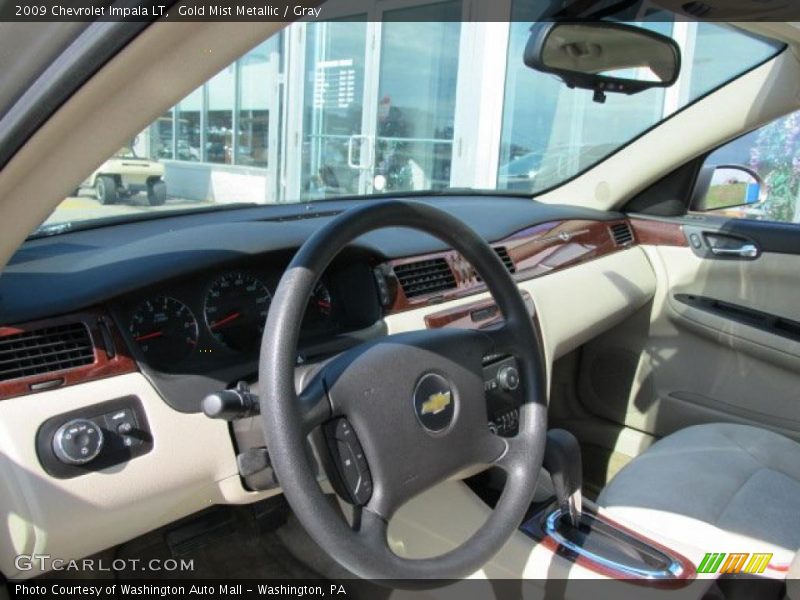 Gold Mist Metallic / Gray 2009 Chevrolet Impala LT