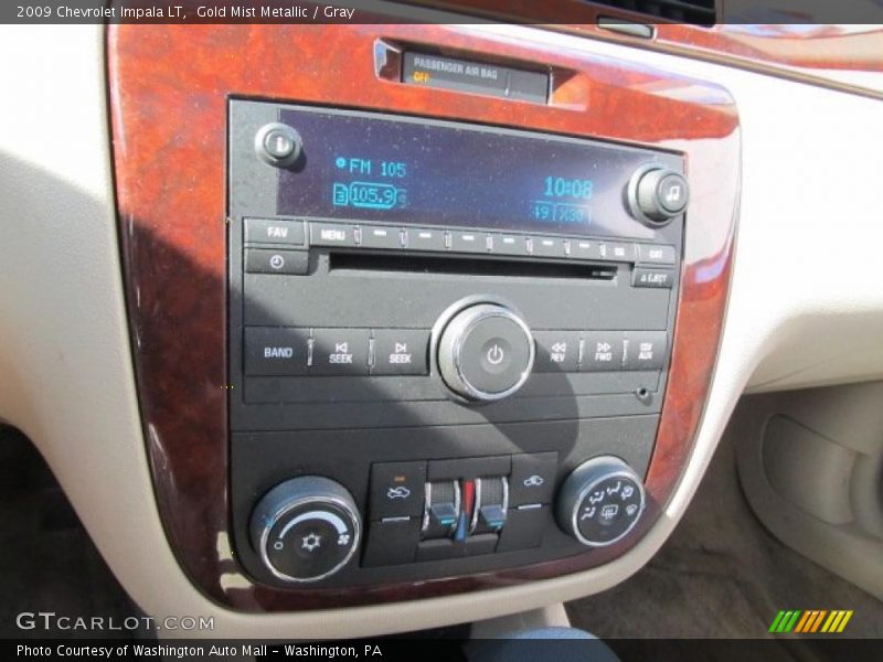 Gold Mist Metallic / Gray 2009 Chevrolet Impala LT