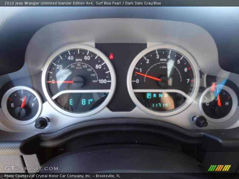 Surf Blue Pearl / Dark Slate Gray/Blue 2010 Jeep Wrangler Unlimited Islander Edition 4x4