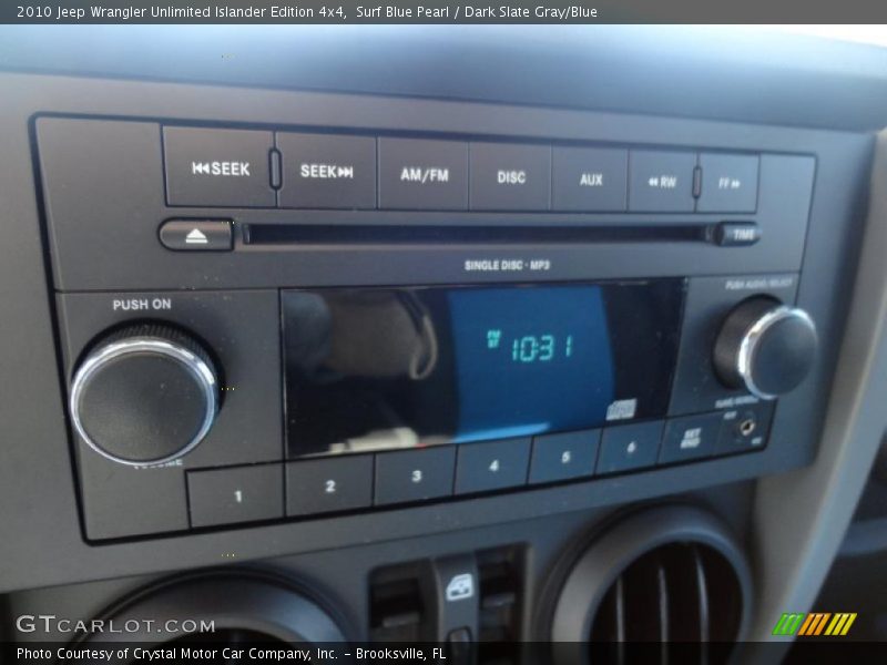 Surf Blue Pearl / Dark Slate Gray/Blue 2010 Jeep Wrangler Unlimited Islander Edition 4x4