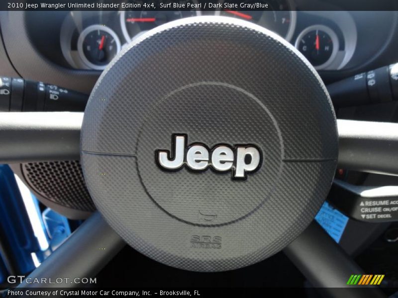 Surf Blue Pearl / Dark Slate Gray/Blue 2010 Jeep Wrangler Unlimited Islander Edition 4x4