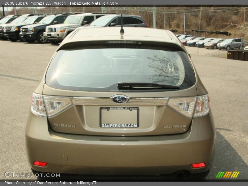 Topaz Gold Metallic / Ivory 2008 Subaru Impreza 2.5i Wagon