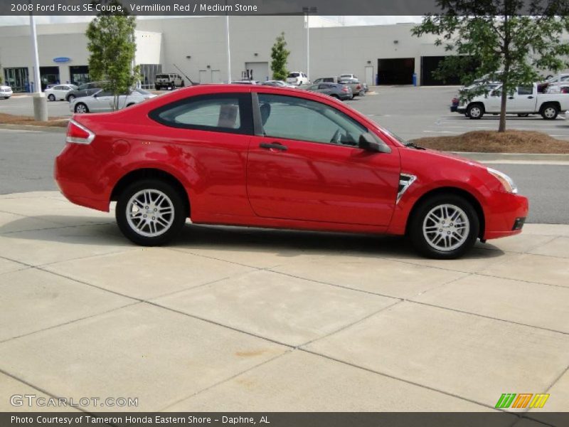Vermillion Red / Medium Stone 2008 Ford Focus SE Coupe