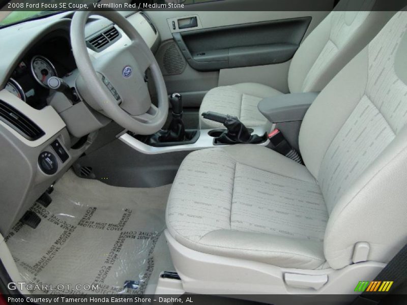 Vermillion Red / Medium Stone 2008 Ford Focus SE Coupe