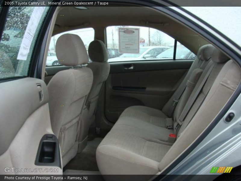 Mineral Green Opalescent / Taupe 2005 Toyota Camry LE