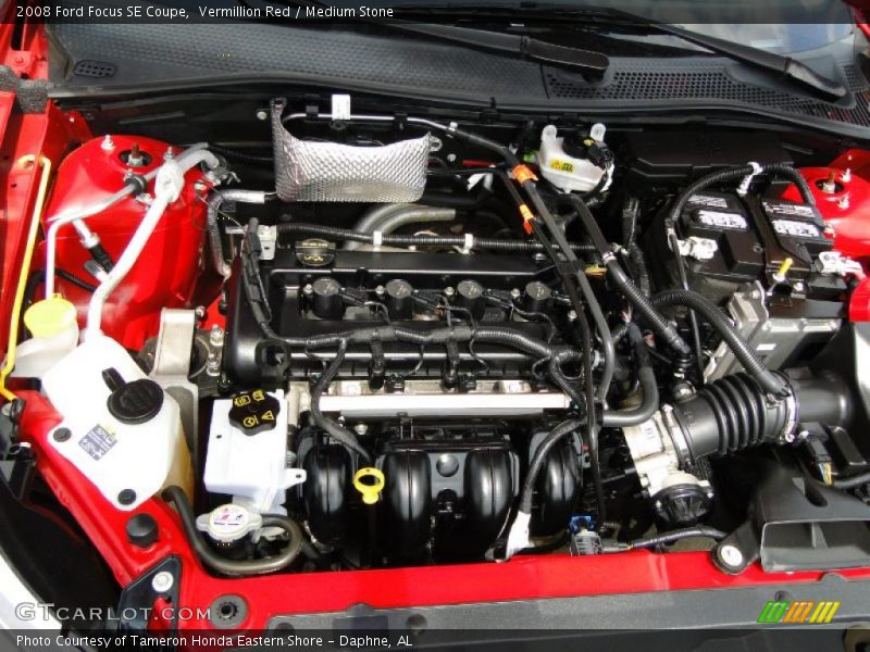 Vermillion Red / Medium Stone 2008 Ford Focus SE Coupe