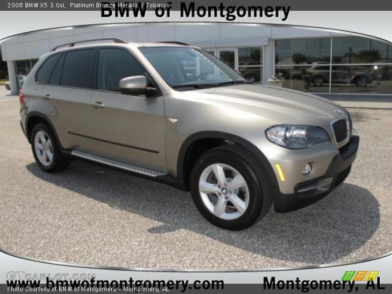 Platinum Bronze Metallic / Tobacco 2008 BMW X5 3.0si