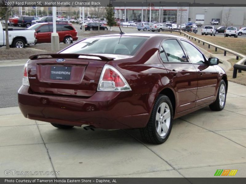 Merlot Metallic / Charcoal Black 2007 Ford Fusion SE