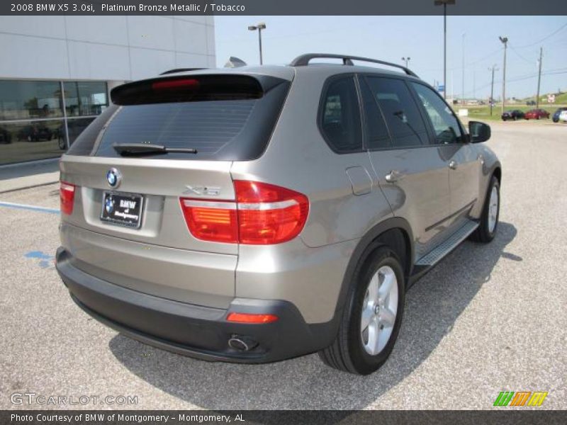 Platinum Bronze Metallic / Tobacco 2008 BMW X5 3.0si
