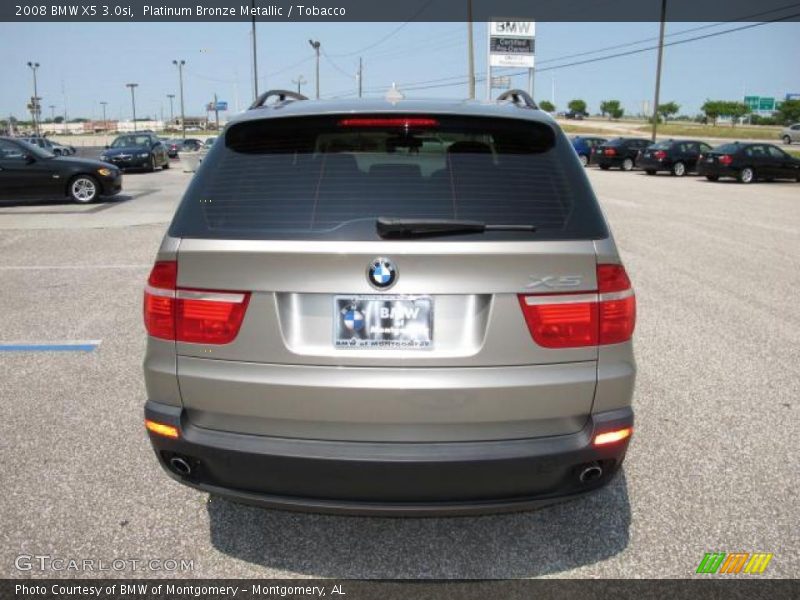 Platinum Bronze Metallic / Tobacco 2008 BMW X5 3.0si