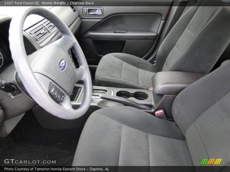 Merlot Metallic / Charcoal Black 2007 Ford Fusion SE