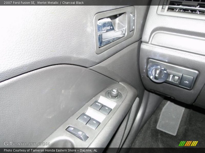 Merlot Metallic / Charcoal Black 2007 Ford Fusion SE