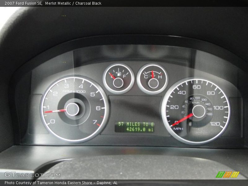 Merlot Metallic / Charcoal Black 2007 Ford Fusion SE