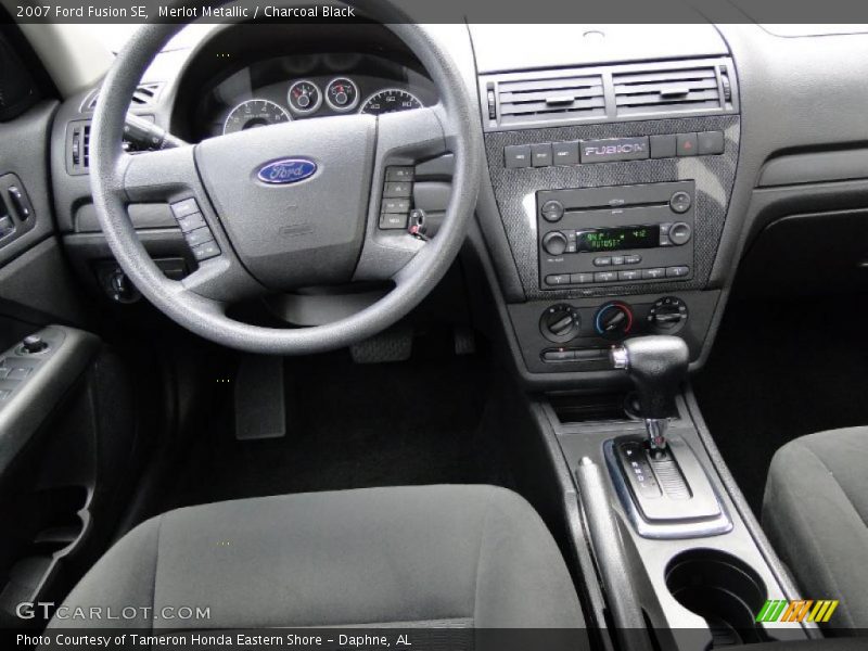 Merlot Metallic / Charcoal Black 2007 Ford Fusion SE