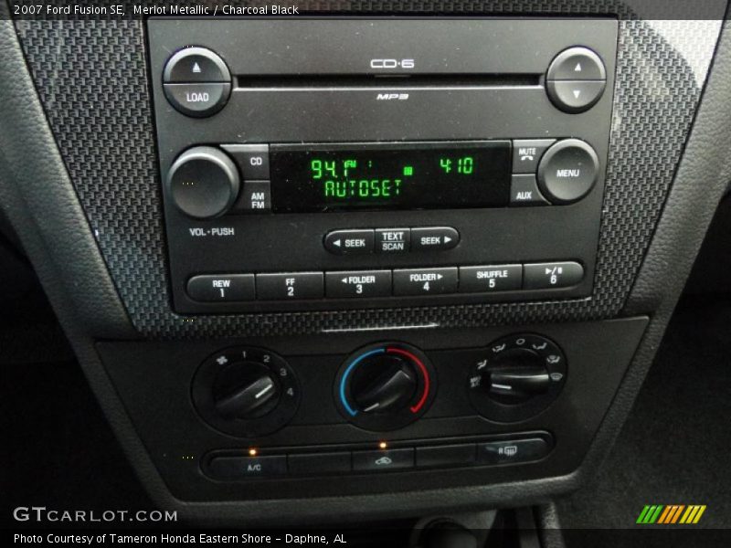 Merlot Metallic / Charcoal Black 2007 Ford Fusion SE