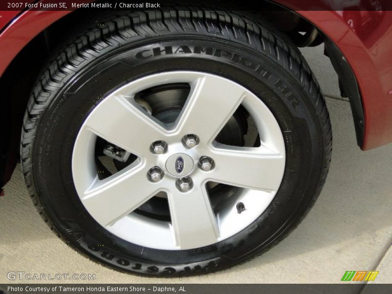 Merlot Metallic / Charcoal Black 2007 Ford Fusion SE