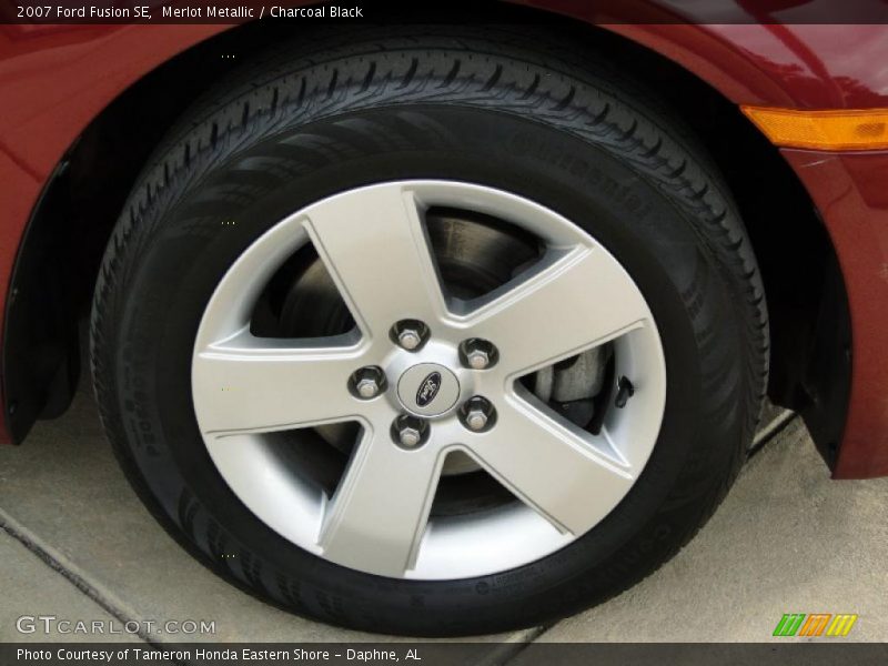 Merlot Metallic / Charcoal Black 2007 Ford Fusion SE