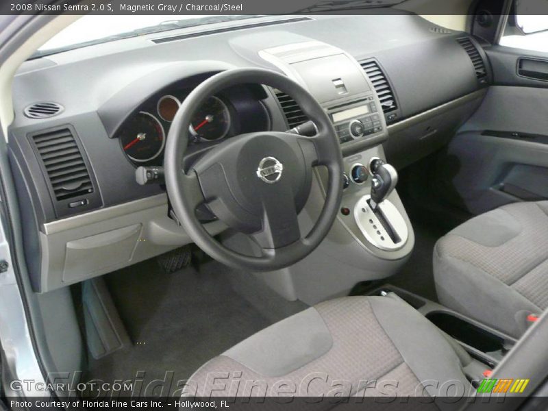 Magnetic Gray / Charcoal/Steel 2008 Nissan Sentra 2.0 S