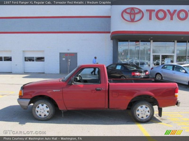 Toreador Red Metallic / Medium Graphite 1997 Ford Ranger XL Regular Cab