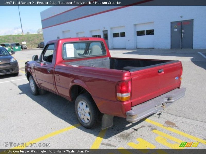 Toreador Red Metallic / Medium Graphite 1997 Ford Ranger XL Regular Cab