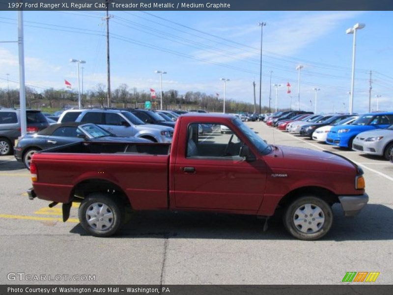 Toreador Red Metallic / Medium Graphite 1997 Ford Ranger XL Regular Cab