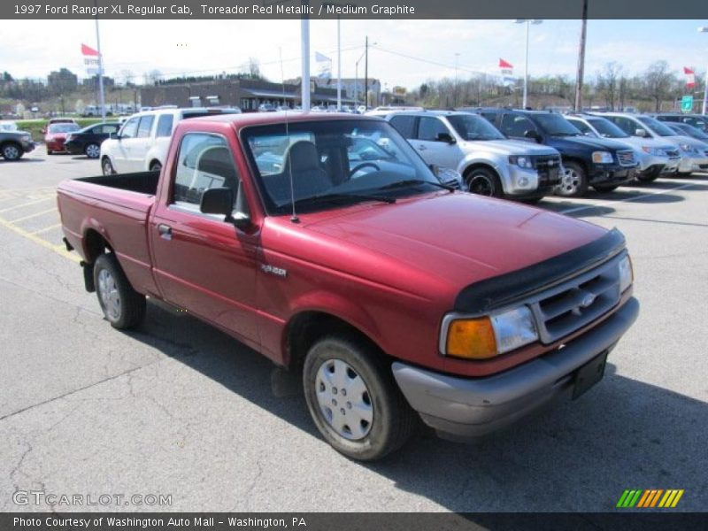 Toreador Red Metallic / Medium Graphite 1997 Ford Ranger XL Regular Cab