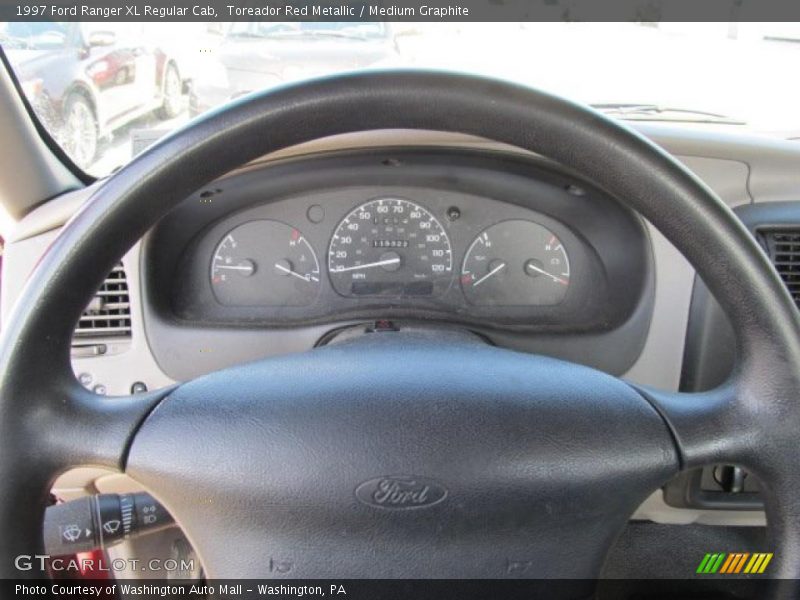 Toreador Red Metallic / Medium Graphite 1997 Ford Ranger XL Regular Cab