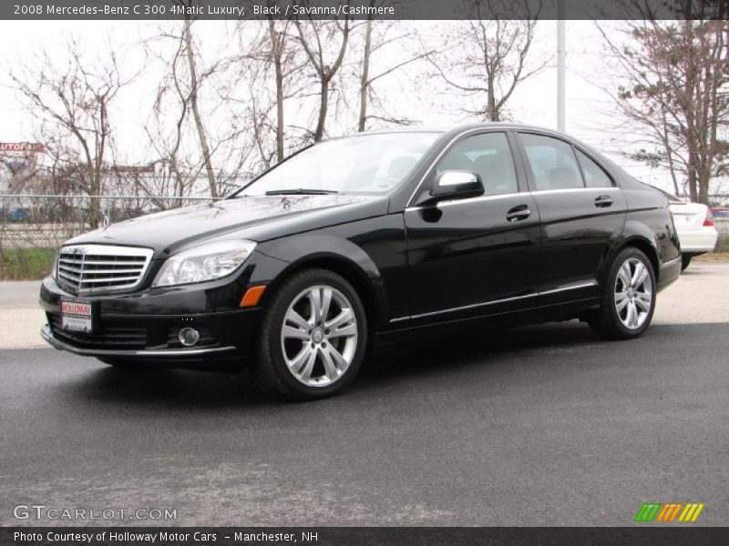 Black / Savanna/Cashmere 2008 Mercedes-Benz C 300 4Matic Luxury