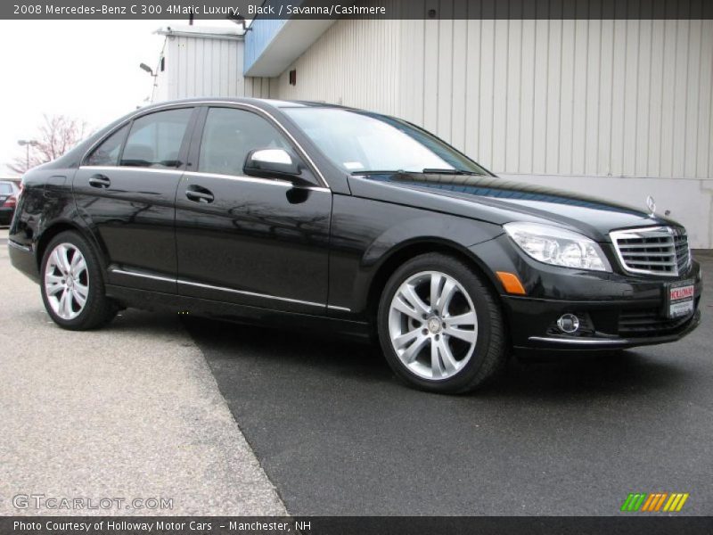 Black / Savanna/Cashmere 2008 Mercedes-Benz C 300 4Matic Luxury