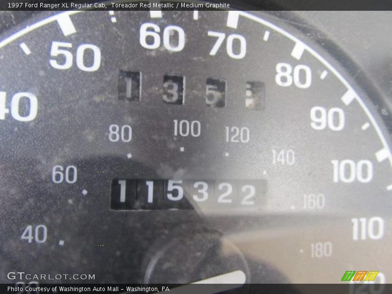 Toreador Red Metallic / Medium Graphite 1997 Ford Ranger XL Regular Cab