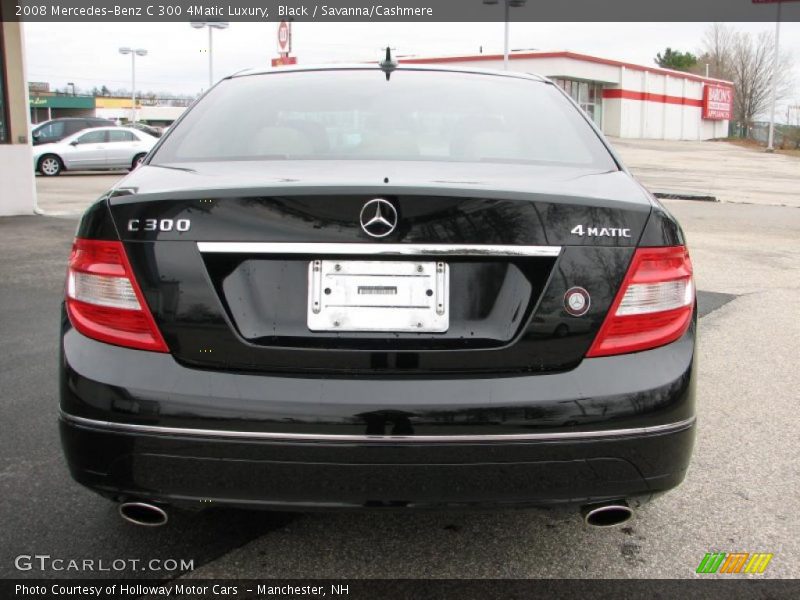 Black / Savanna/Cashmere 2008 Mercedes-Benz C 300 4Matic Luxury