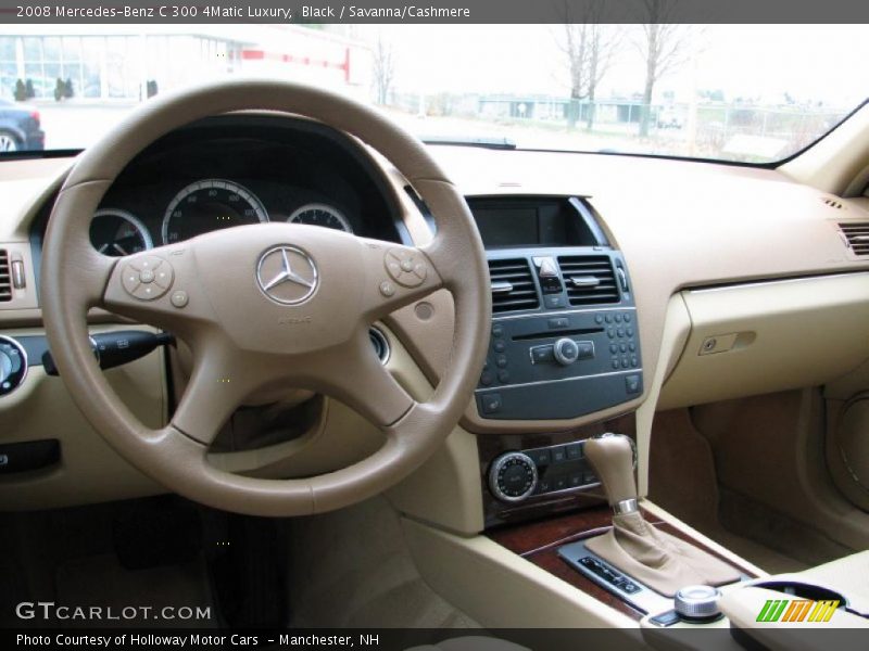 Black / Savanna/Cashmere 2008 Mercedes-Benz C 300 4Matic Luxury