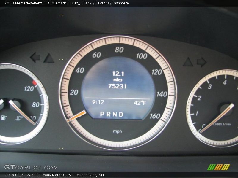 Black / Savanna/Cashmere 2008 Mercedes-Benz C 300 4Matic Luxury