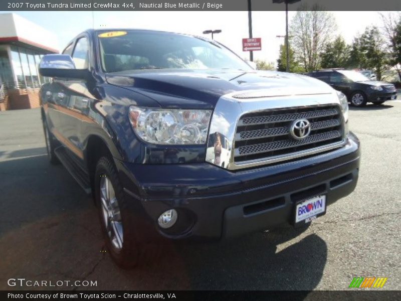 Nautical Blue Metallic / Beige 2007 Toyota Tundra Limited CrewMax 4x4