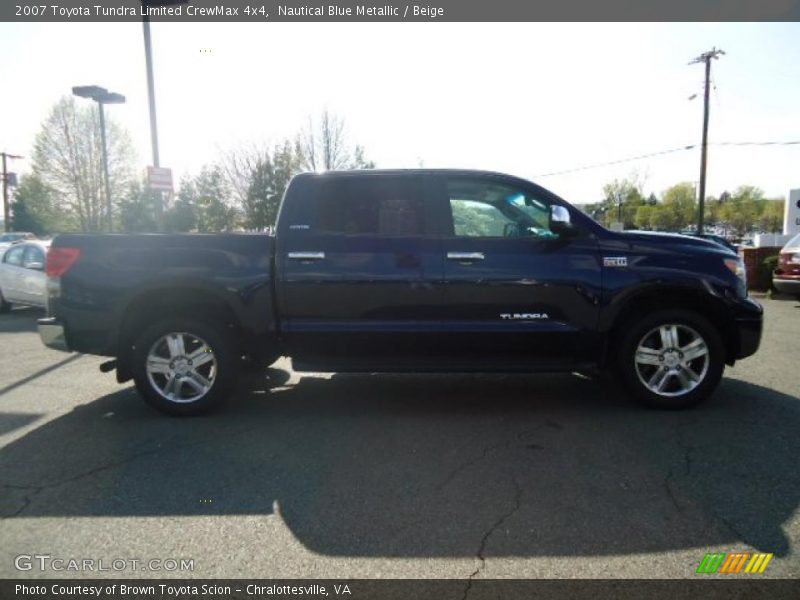 Nautical Blue Metallic / Beige 2007 Toyota Tundra Limited CrewMax 4x4