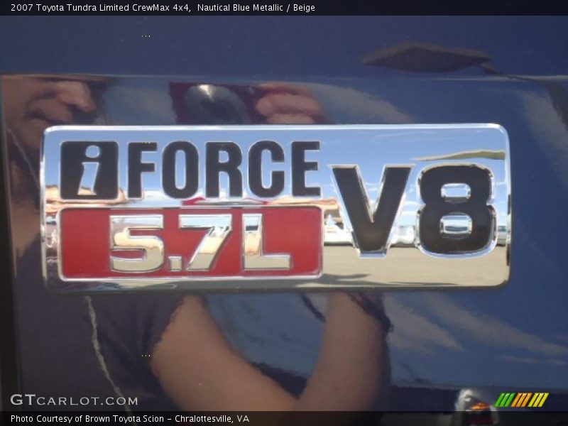 Nautical Blue Metallic / Beige 2007 Toyota Tundra Limited CrewMax 4x4