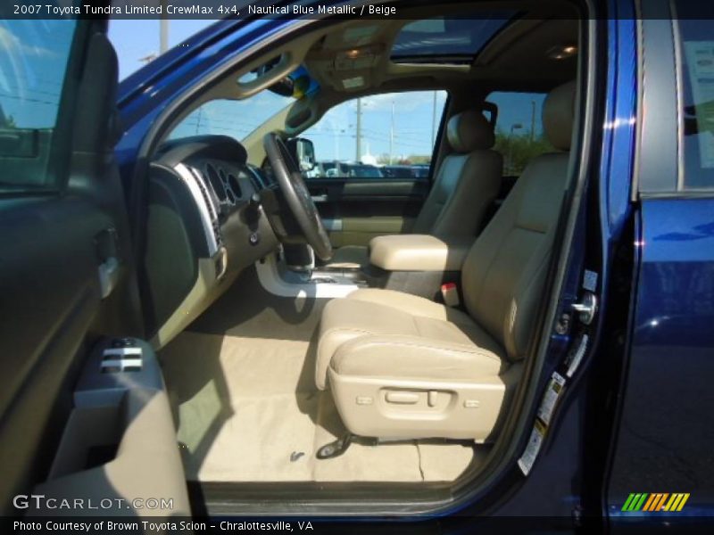 Nautical Blue Metallic / Beige 2007 Toyota Tundra Limited CrewMax 4x4