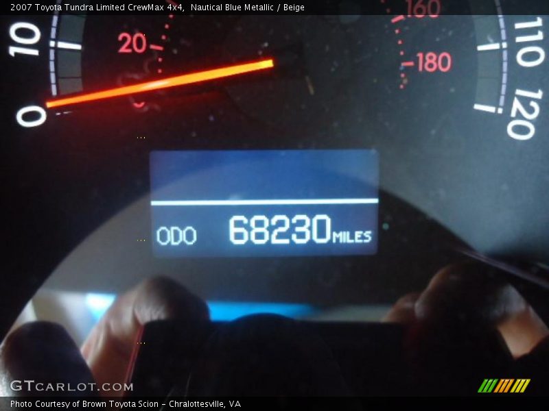 Nautical Blue Metallic / Beige 2007 Toyota Tundra Limited CrewMax 4x4