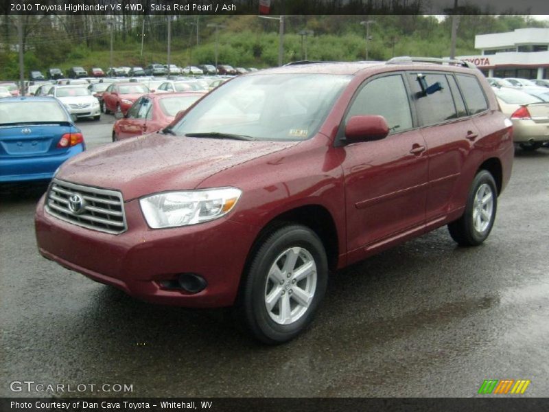 Salsa Red Pearl / Ash 2010 Toyota Highlander V6 4WD