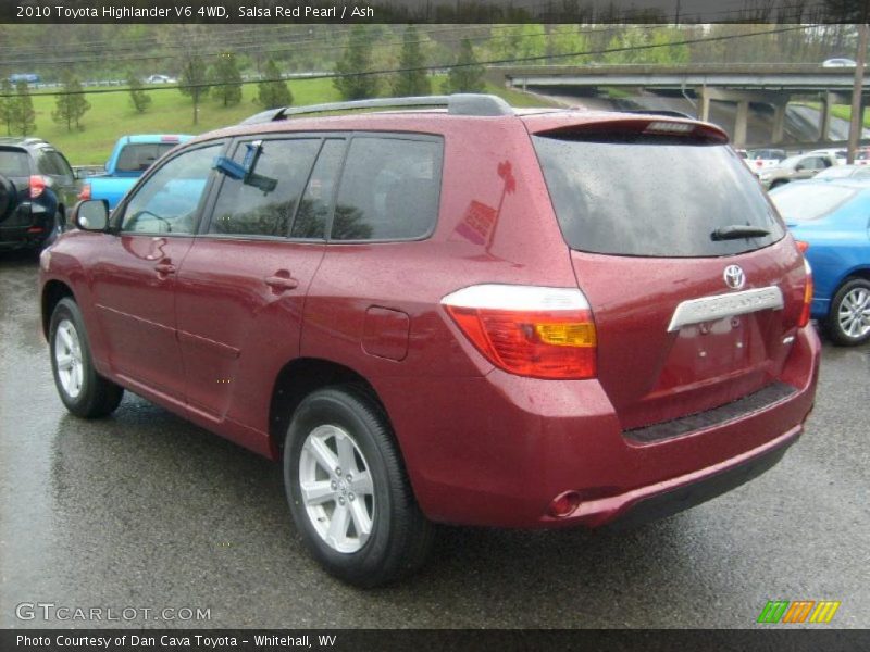 Salsa Red Pearl / Ash 2010 Toyota Highlander V6 4WD