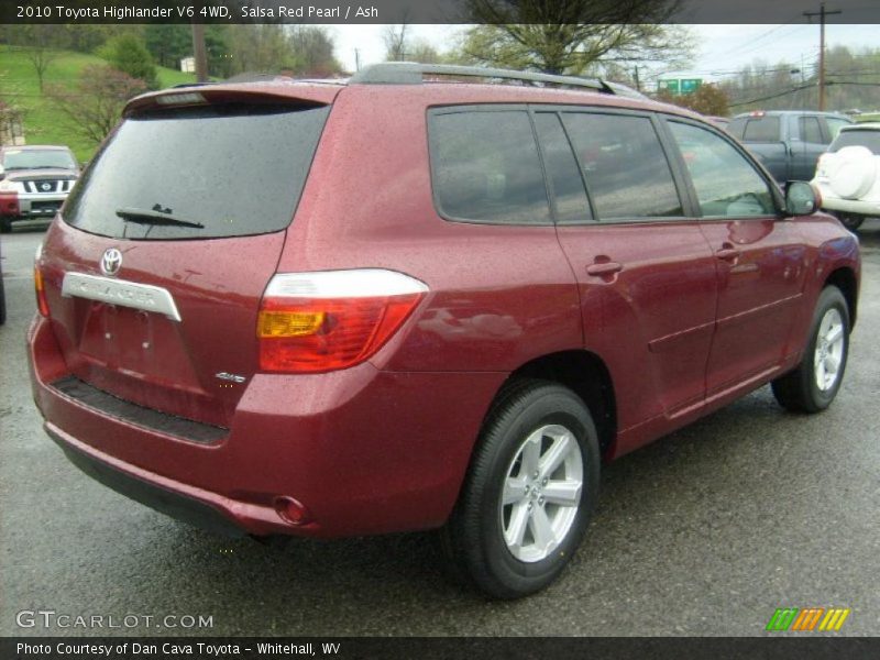 Salsa Red Pearl / Ash 2010 Toyota Highlander V6 4WD